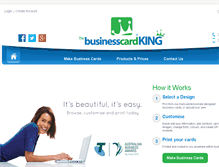 Tablet Screenshot of businesscardking.net